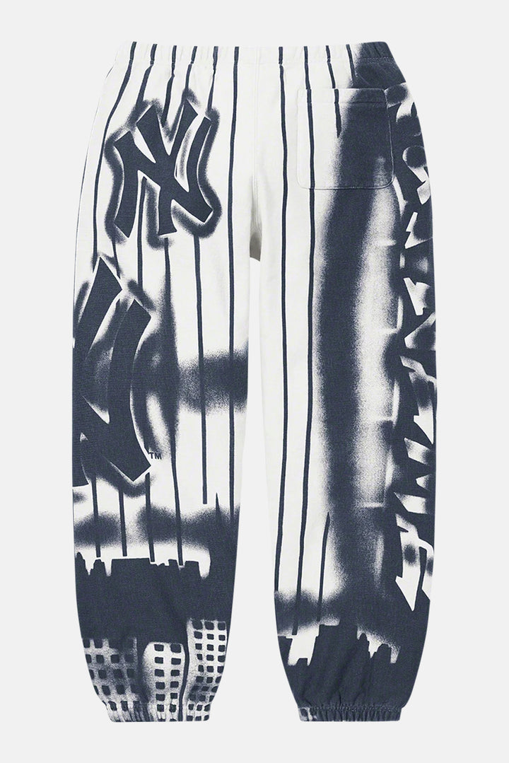 Supreme x New York Yankees Airbrush Sweatpants White