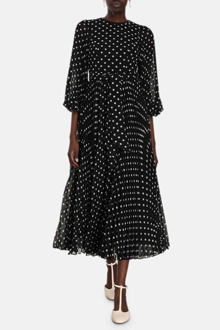zimmermann sunray long sleeve midi dress sunray long sleeve midi