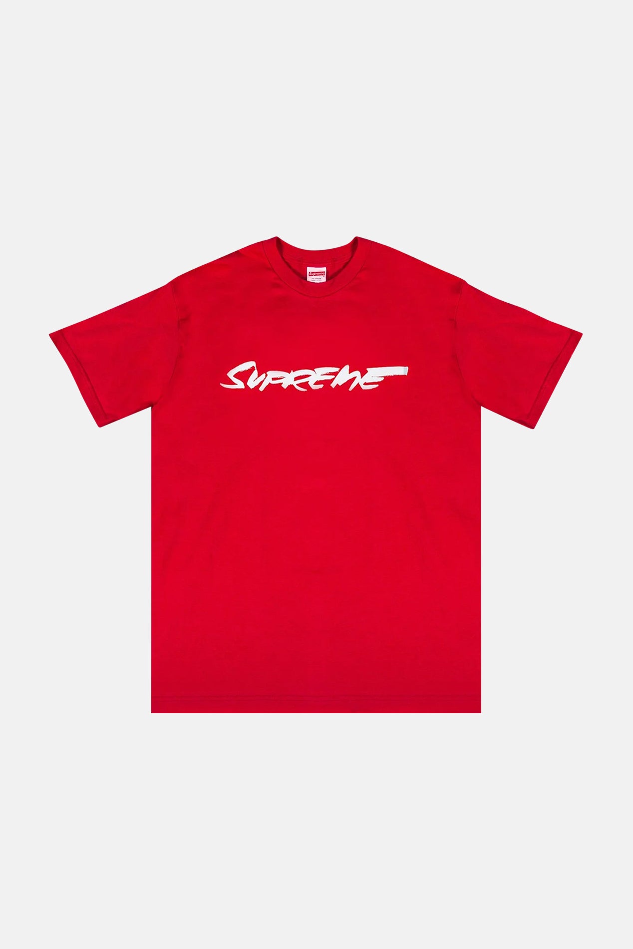 White and clearance red supreme shirt