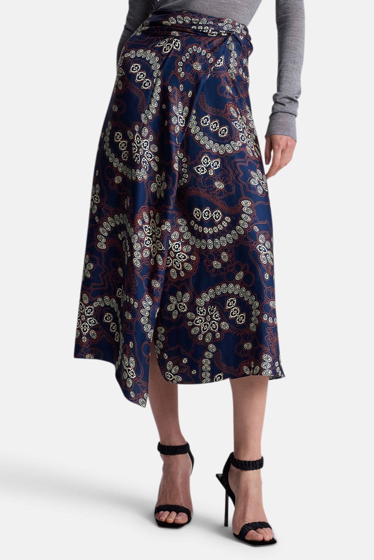 A.L.C. Clara Skirt Navy/Cream – blueandcream
