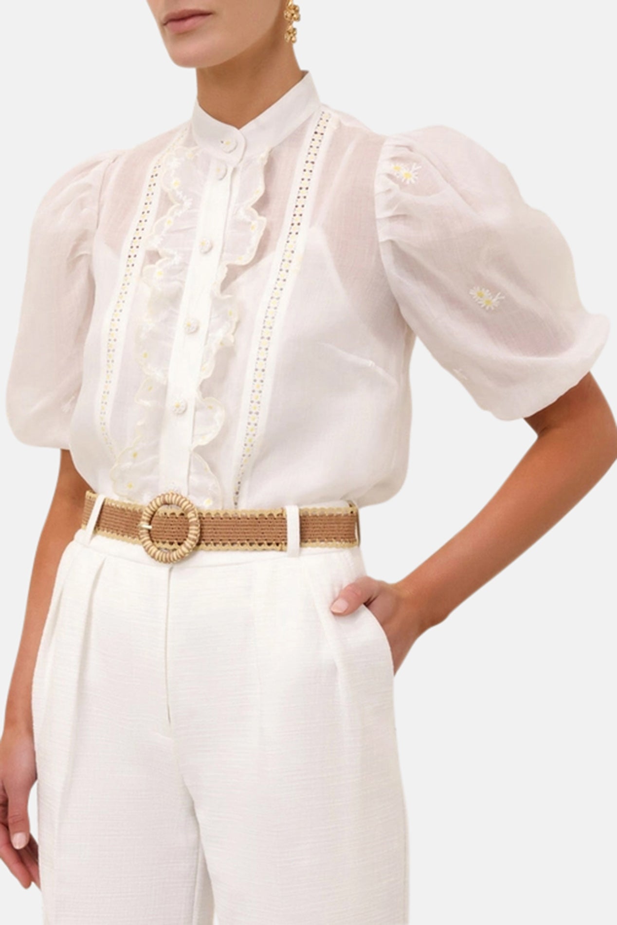 AcaciaEmbroideredBlouseIvory.