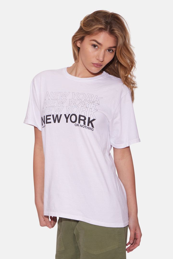 Women's NEW YORK or NOTHING Tee White