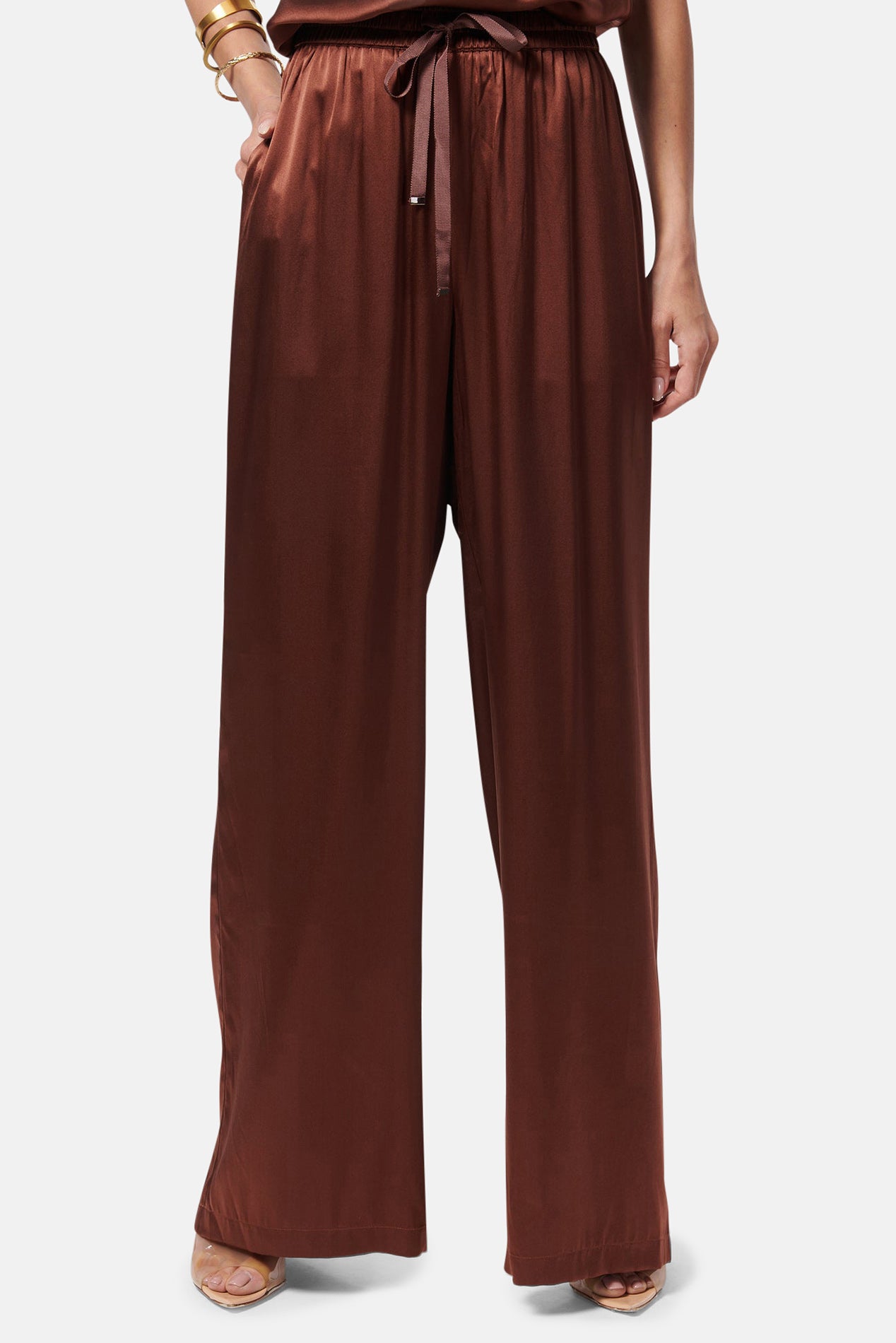 Lena Wide Pants (Coffee)