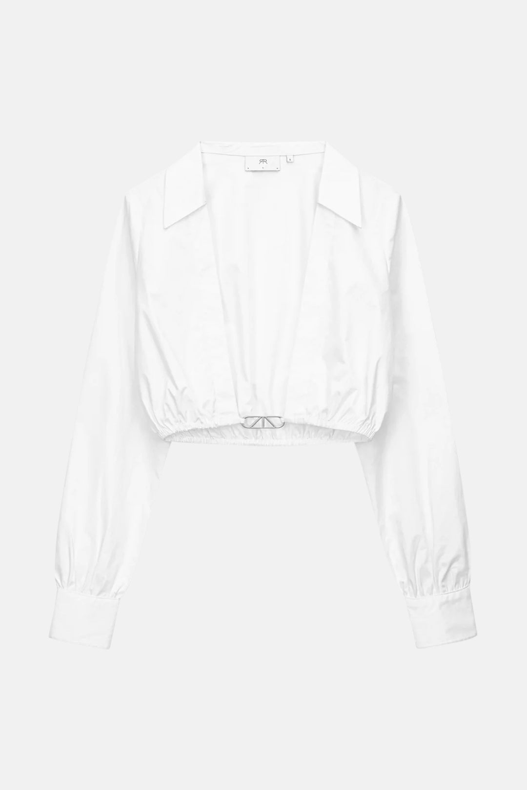 Cropped Poplin Shirt White