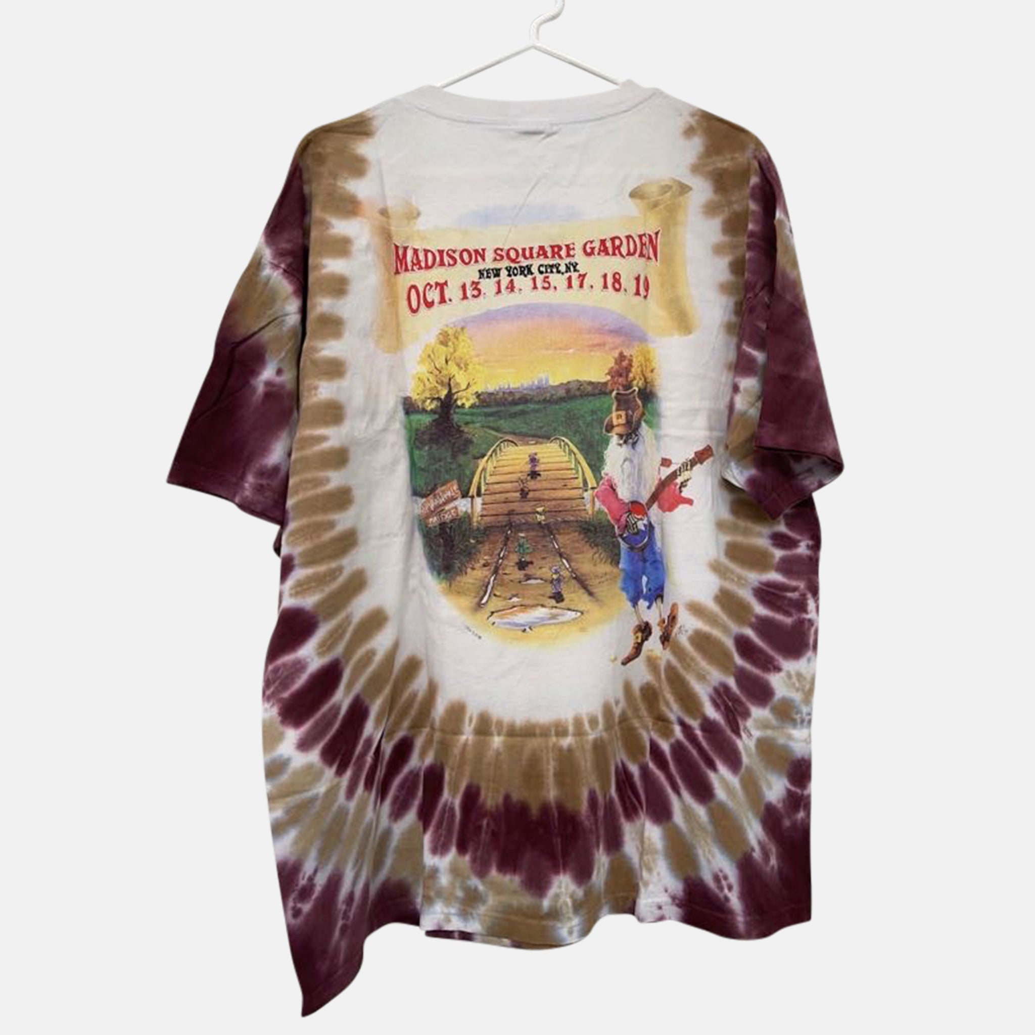 Vintage 1990 Grateful Dead New York City Madison Square Garden Concert T  Shirt L