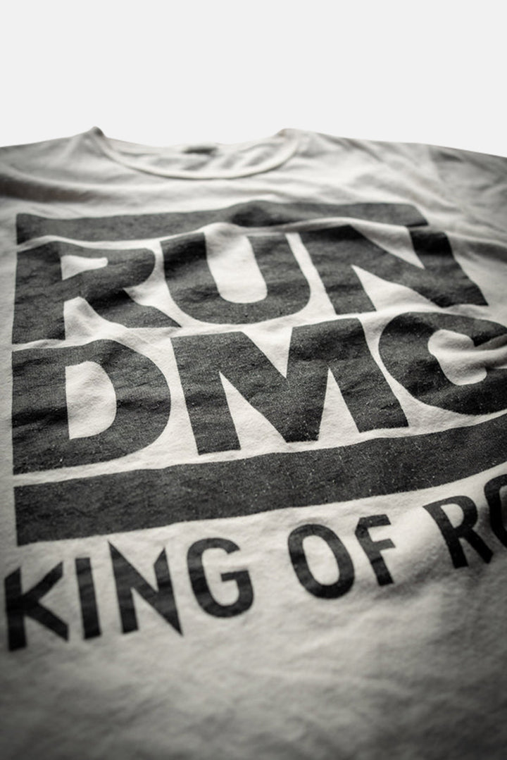 Run DMC King Of Rock Oversized Tee Dress Vintage White