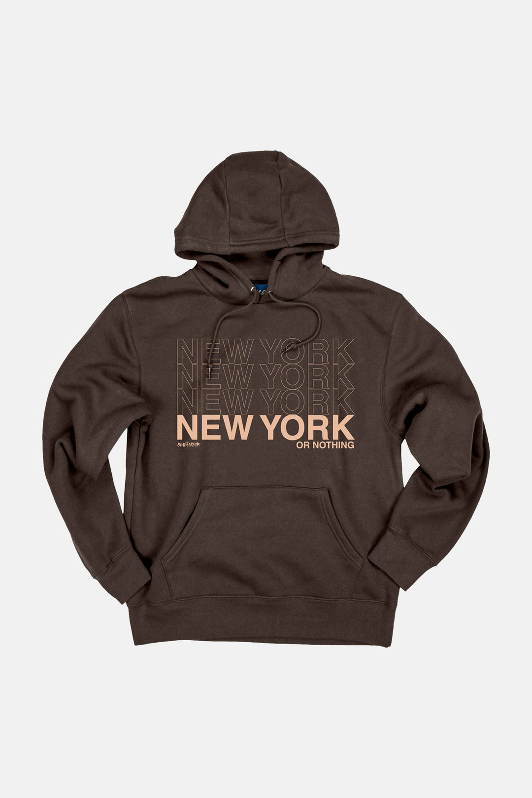 New York or Nothing Hoodie Chocolate