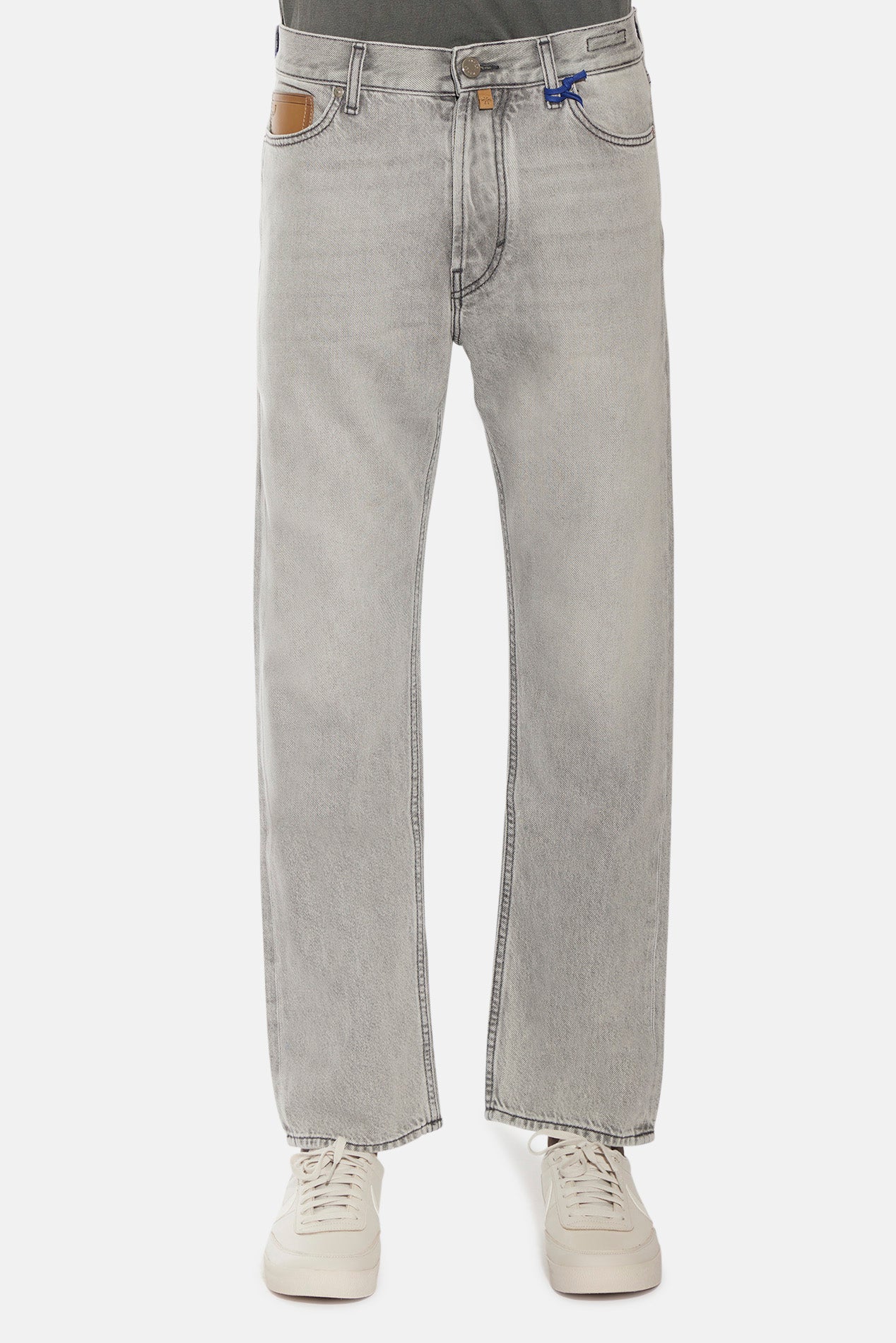 Jacob Cohen Sean 12.5oz Straight Leg Light Grey – blueandcream