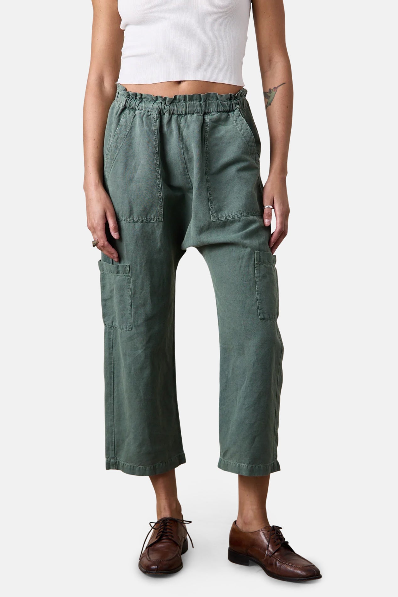 Shailey Paperbag Waist Pant Faded Black