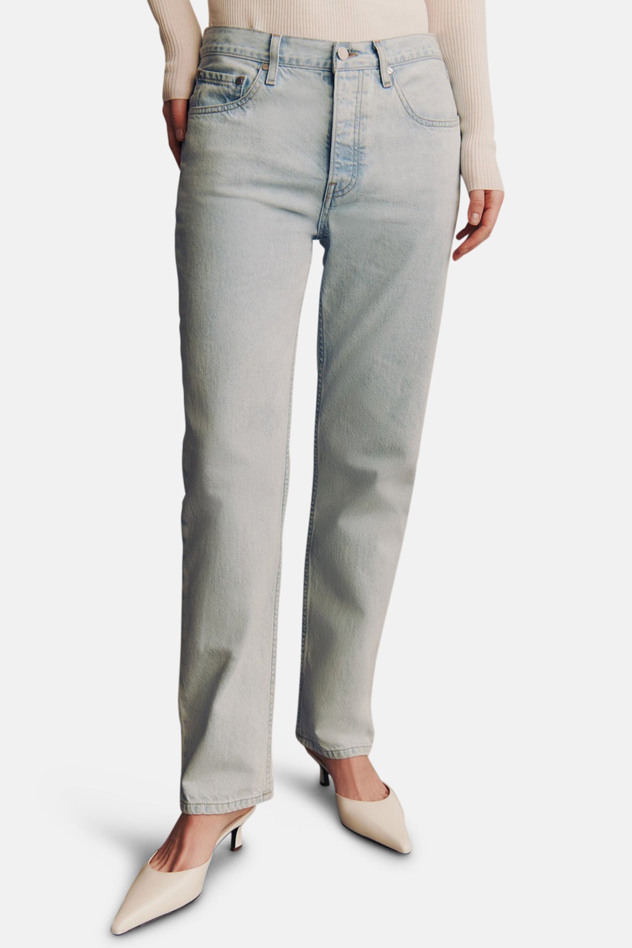 TWP Soda Pop Jean In Light Wash Denim Light Wash – blueandcream