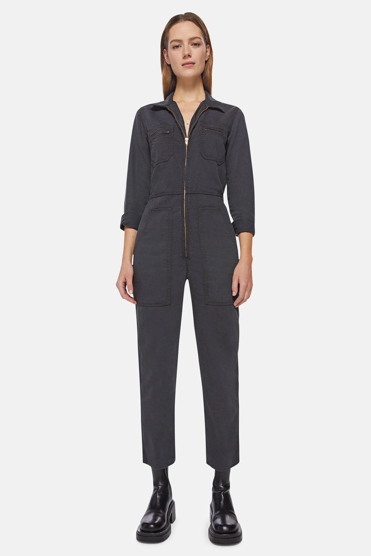 The Specialist Jumpsuit Ankle Faded Black – blueandcream