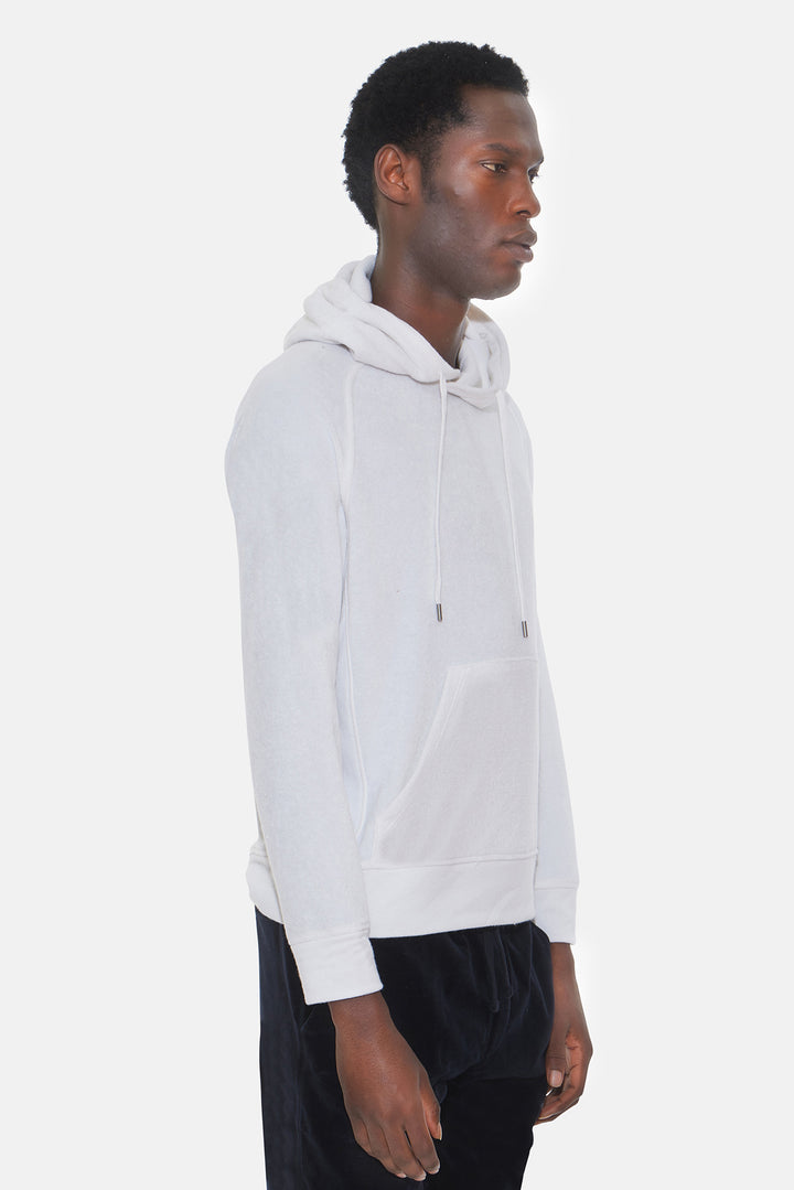 Pool Terry Pullover Hoodie Chic Cream