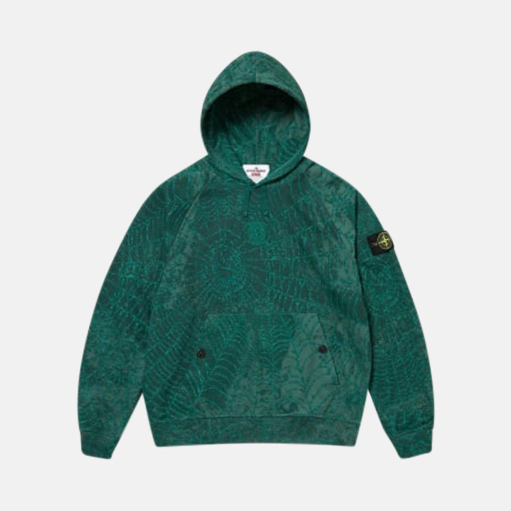 Supreme/Stone Island Hooded Sweatshirt Dark Green