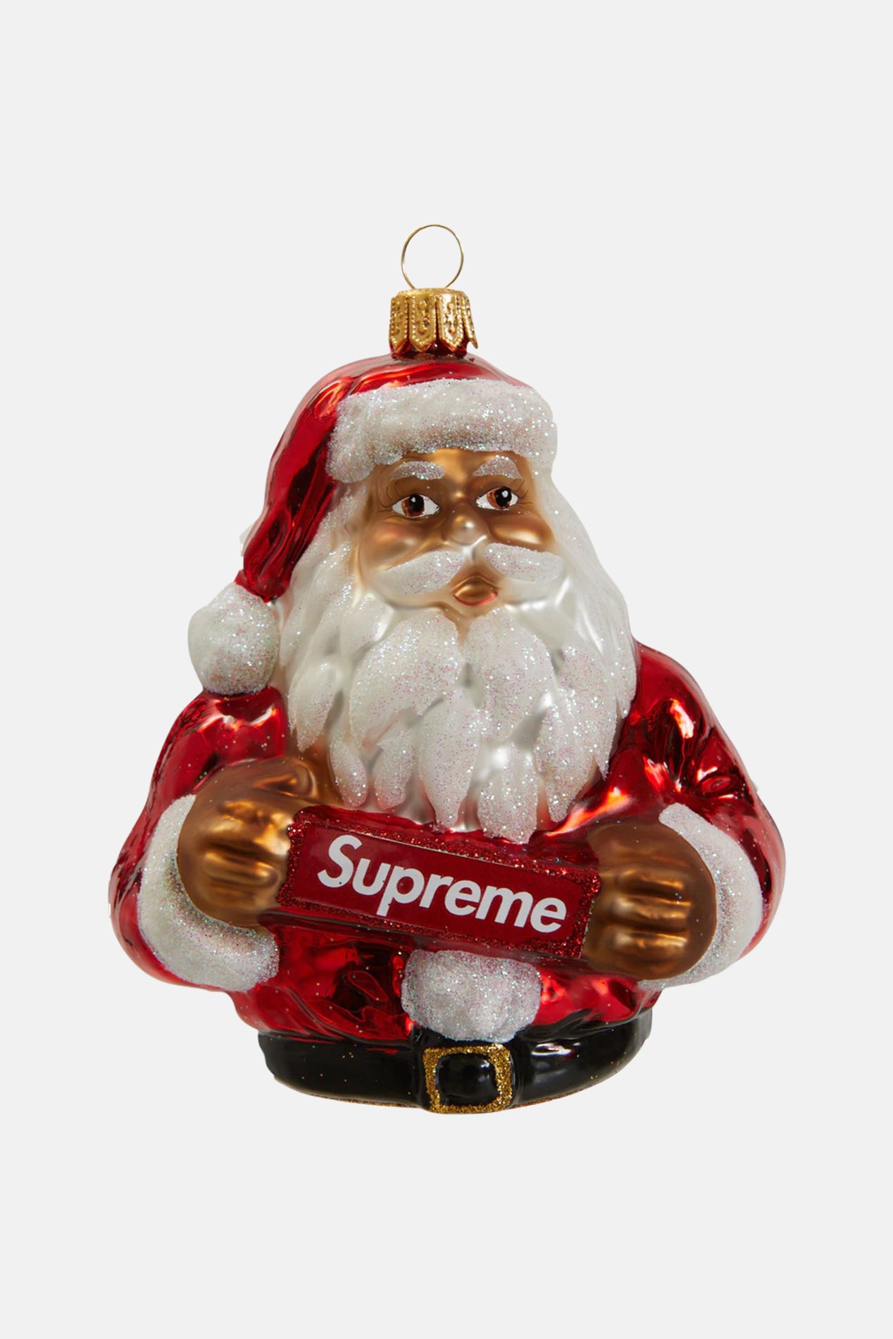 Santa Ornament Red