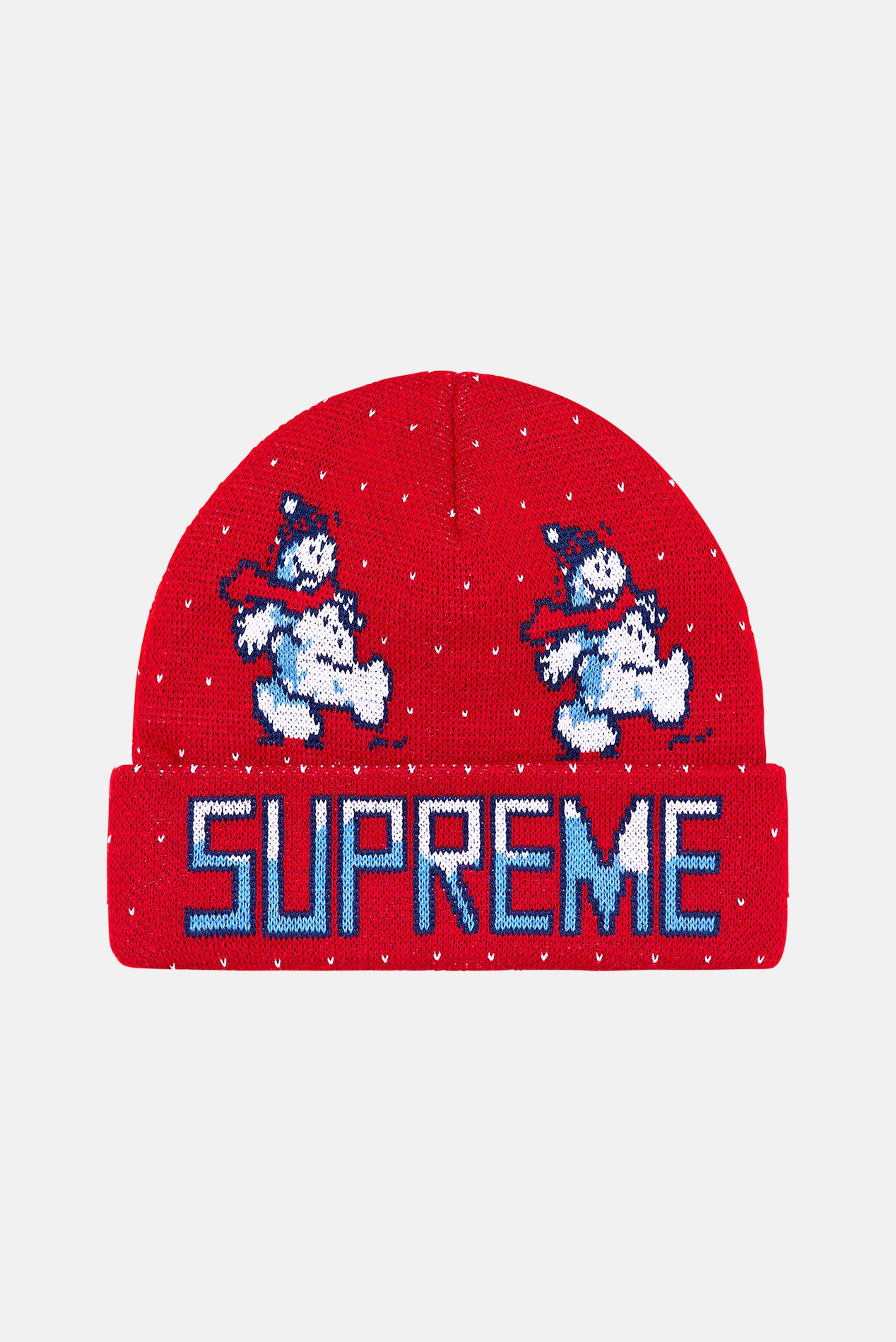 Supreme Snowman Beanie - Red