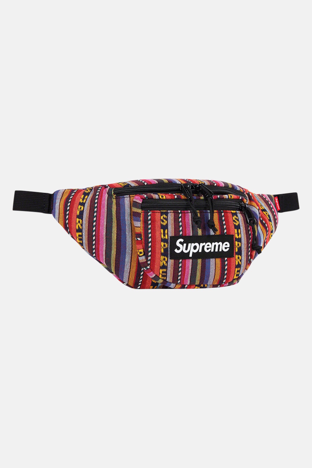 Woven Stripe Waist Bag Multicolor