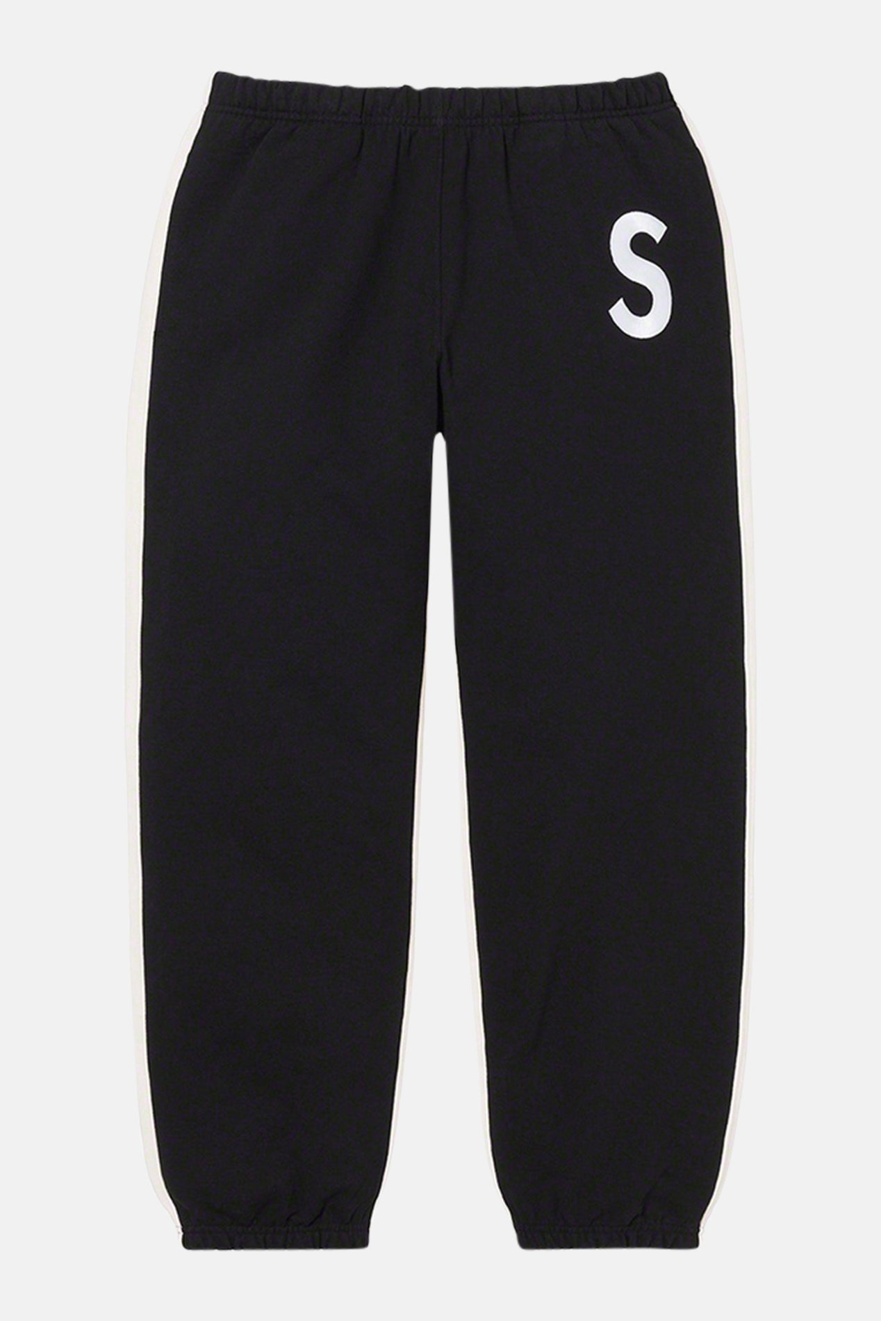 Supreme S Logo Split Sweatpant Black – blueandcream