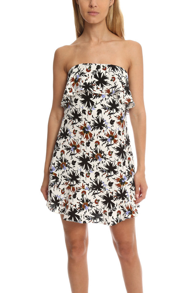 alc strapless mini dress A.L.C. Romy Dress White Multi – blueandcream