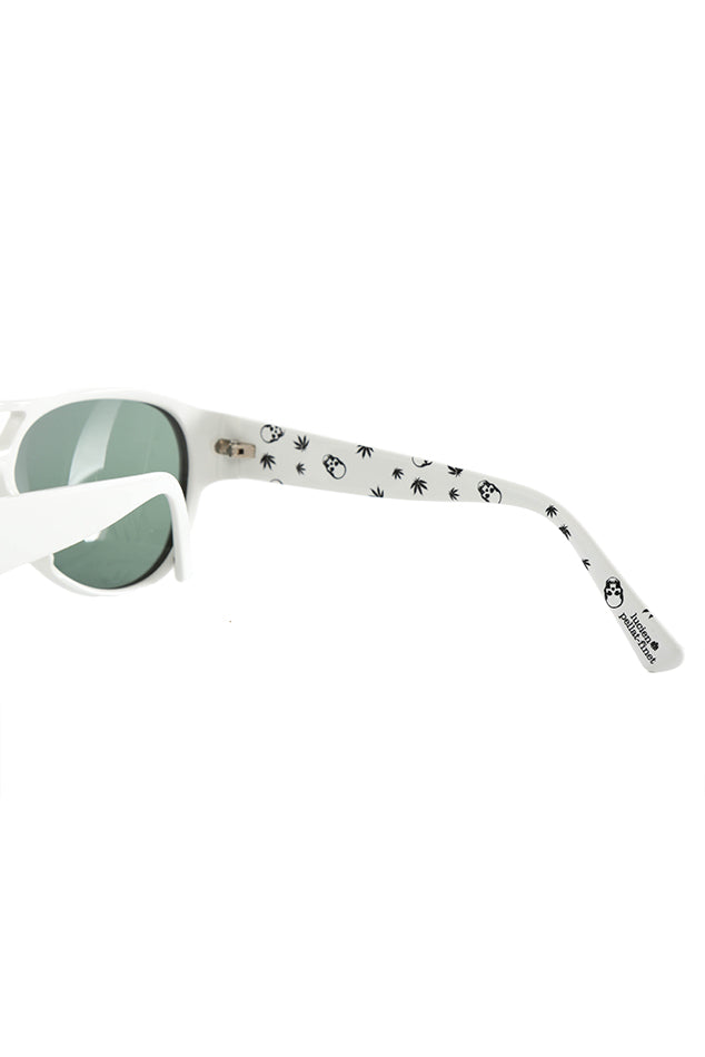 Leaf Sunglasses White - blueandcream