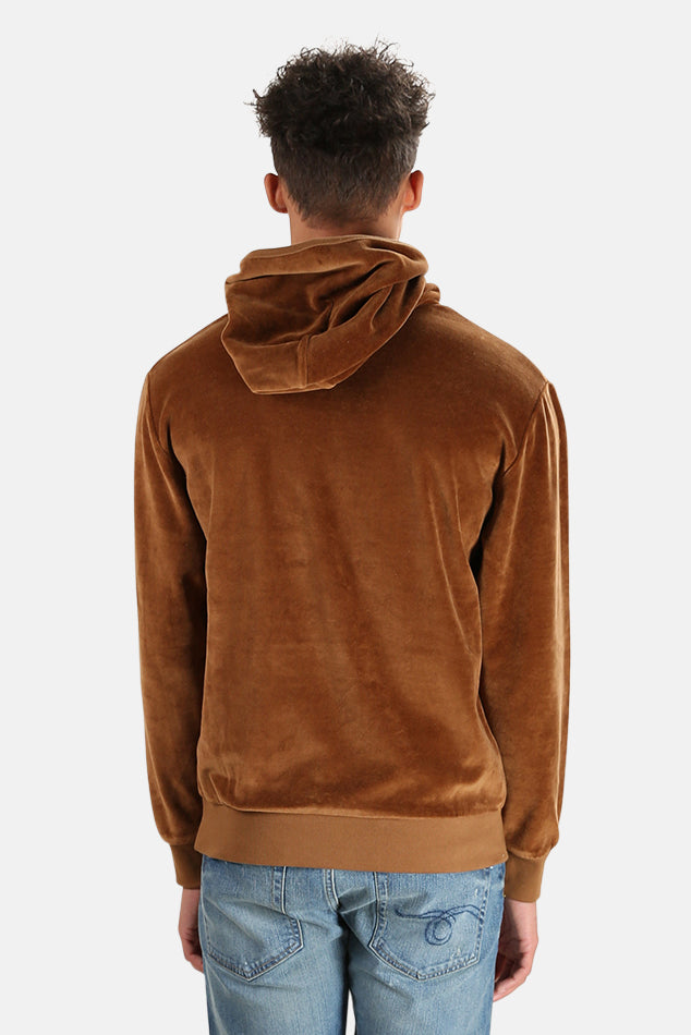 Matias Velour Hoodie Hazel blueandcream