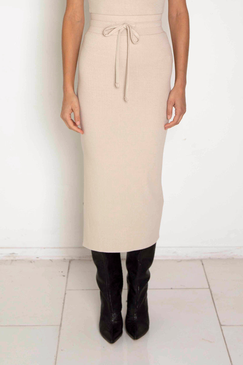 Nsf ribbed knit outlet midi skirt