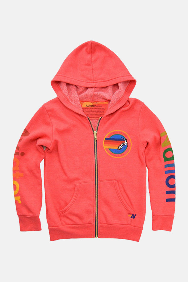 Sweatshirt Pink Aviator Nation Zip Up Aviator Nation Adult Mauve