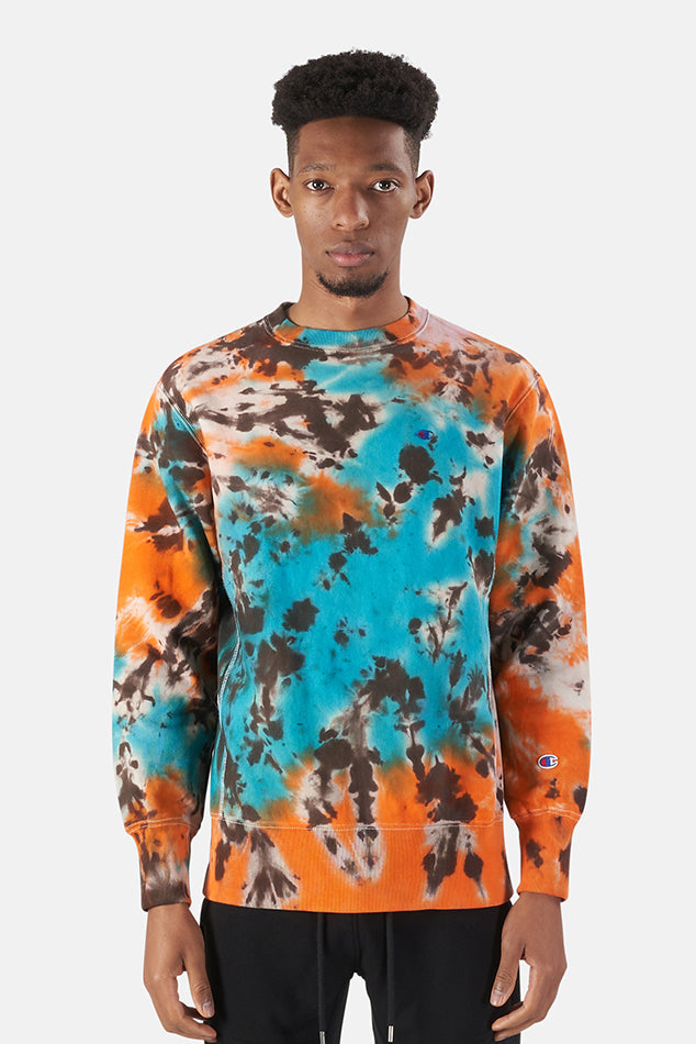 x Champion Tie Dye Crewneck
