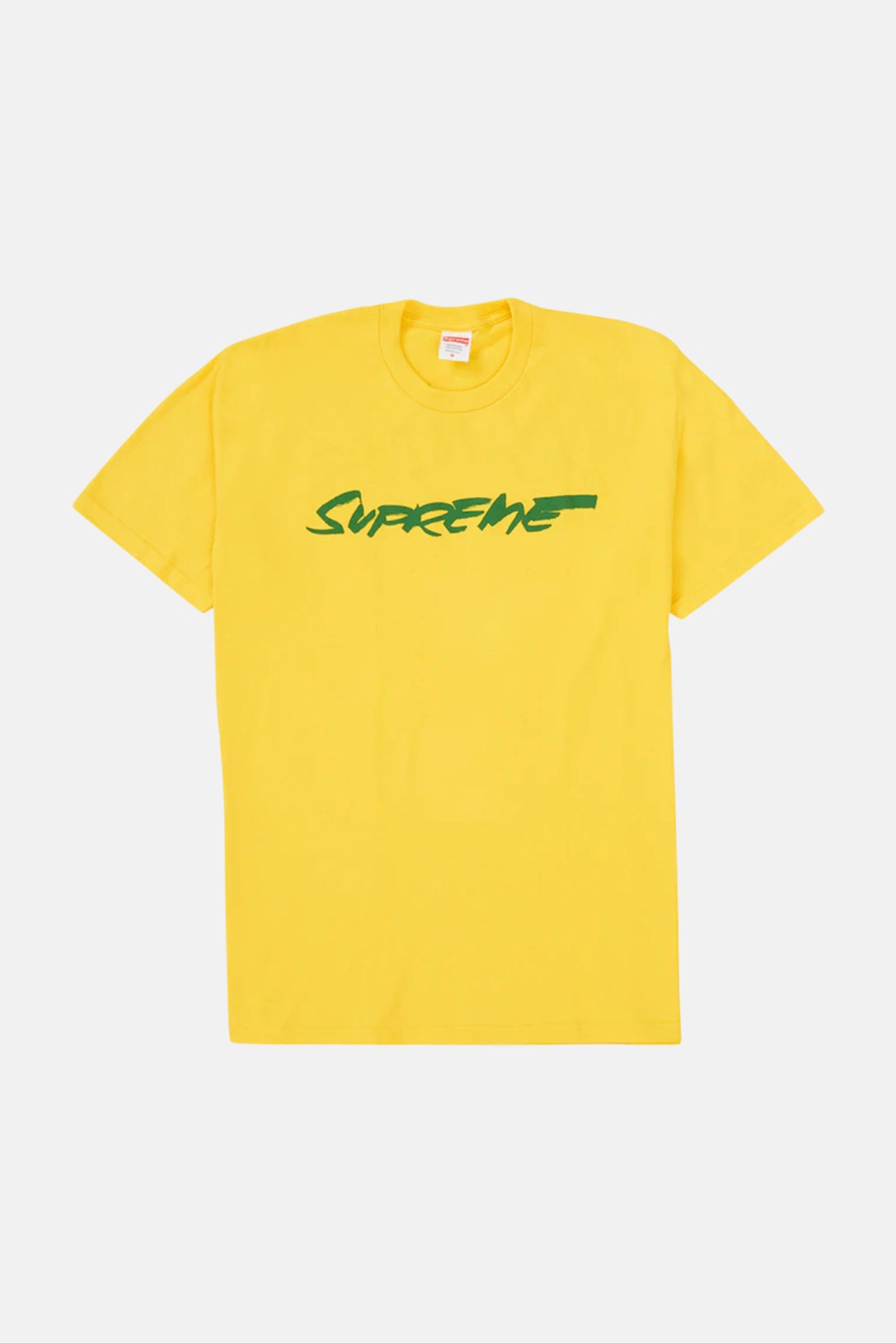 Supreme Futura Logo Tee Yellow – blueandcream