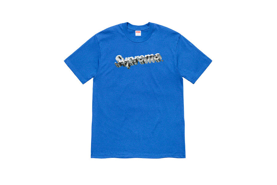 supreme metallic logo t-shirt