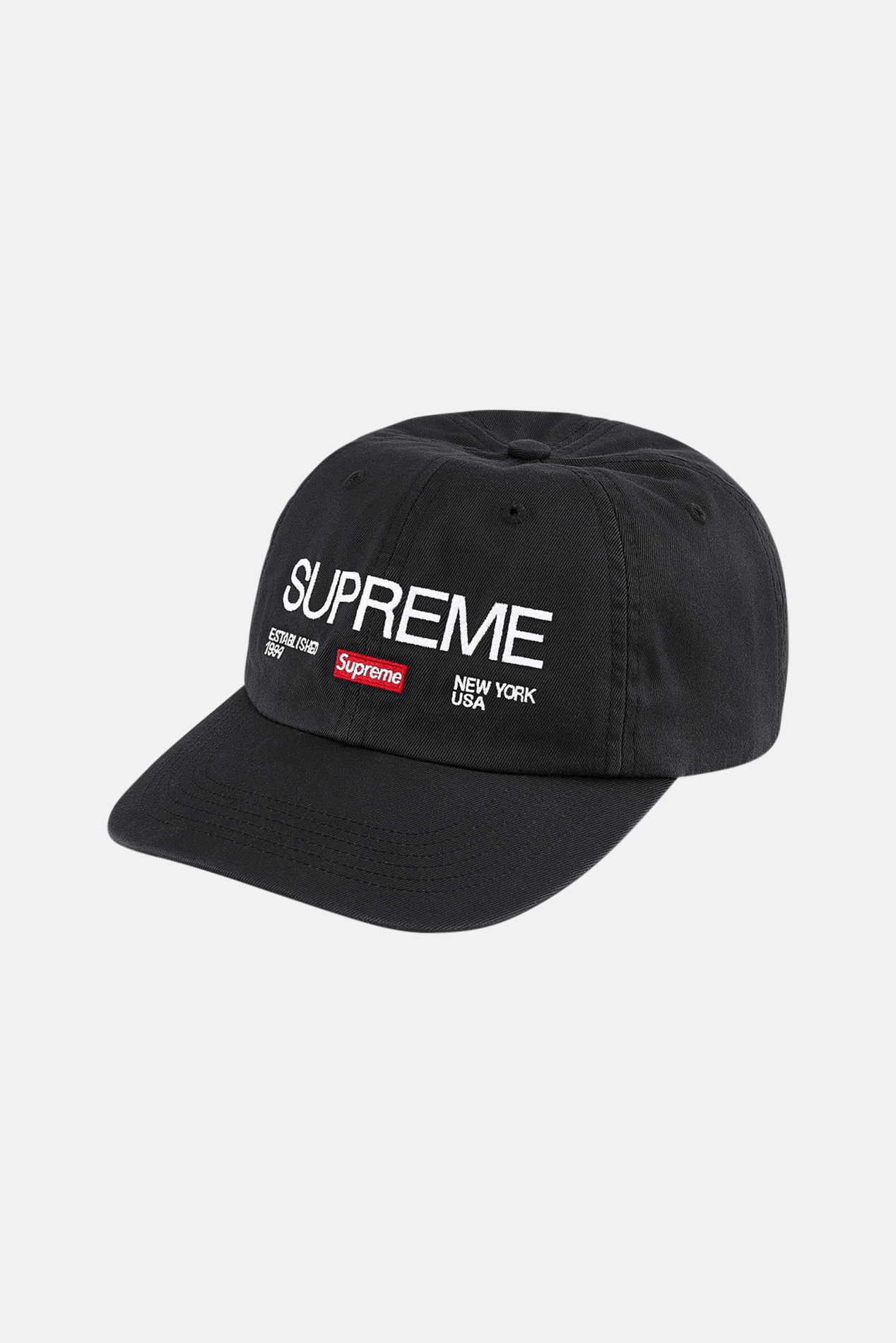 Supreme Est. 1994 6-Panel Black Hat
