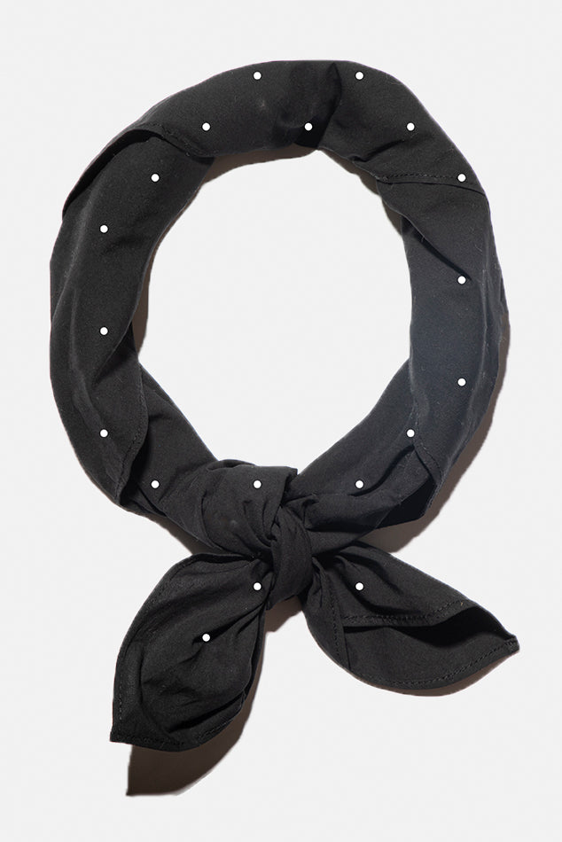 Lele Sadoughi Jet Pearl Bandana Scarf Mask – blueandcream display picture 1