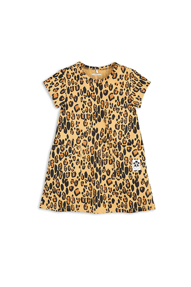 mini rodini dress sale Mini Rodini Basic Leopard Dress Beige