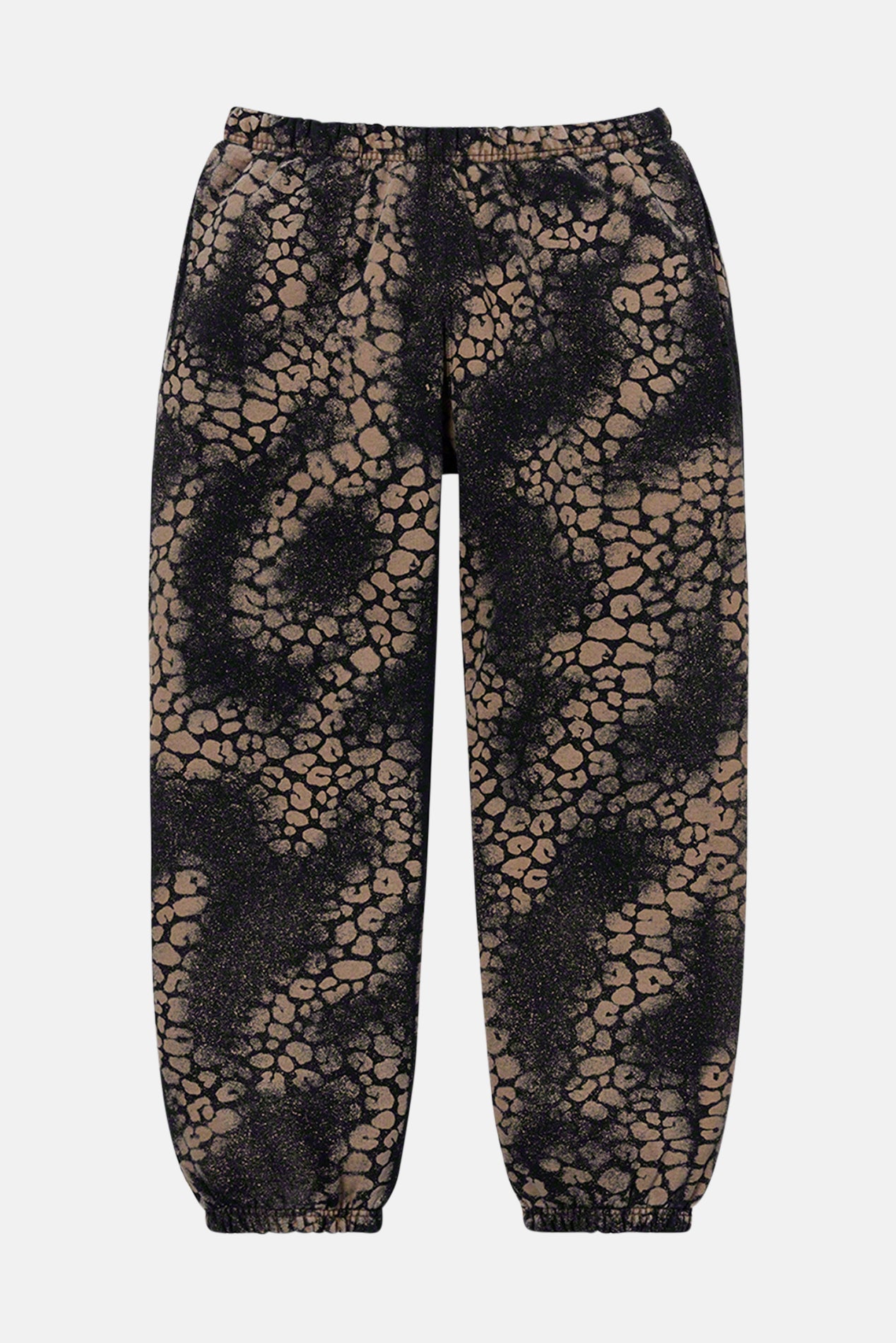 Supreme Bleached Leopard Sweatpant Black – blueandcream