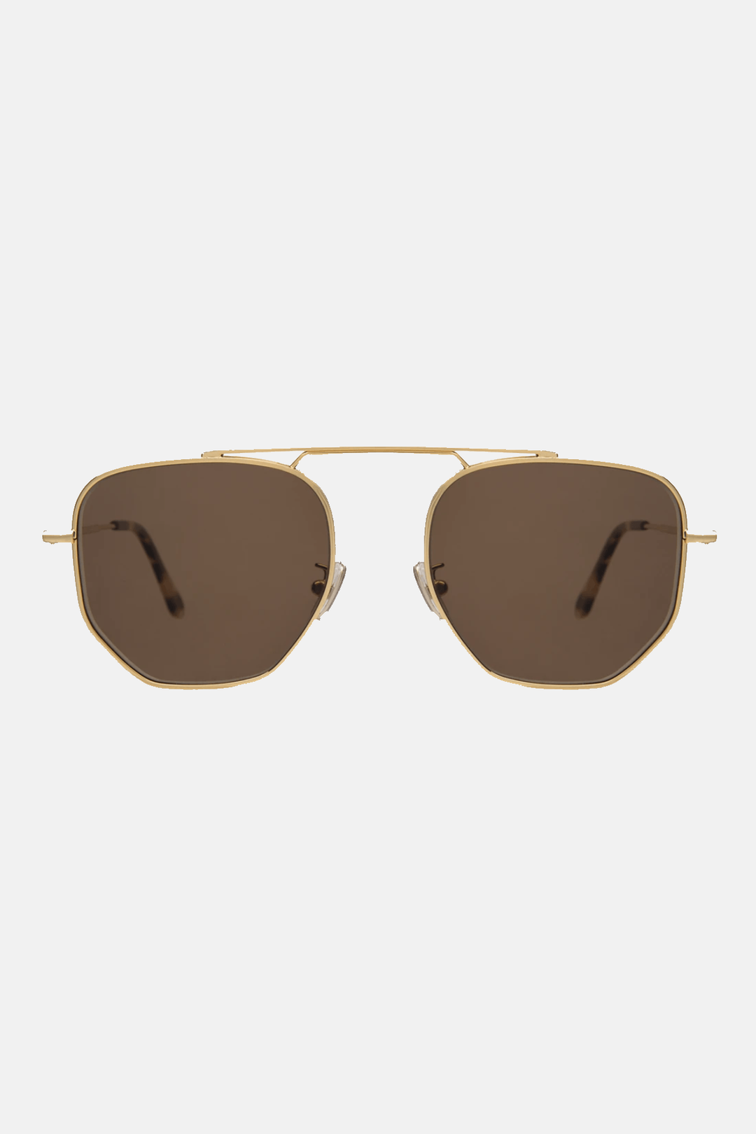 Patmos Sunglasses Gold/Brown Flat - blueandcream