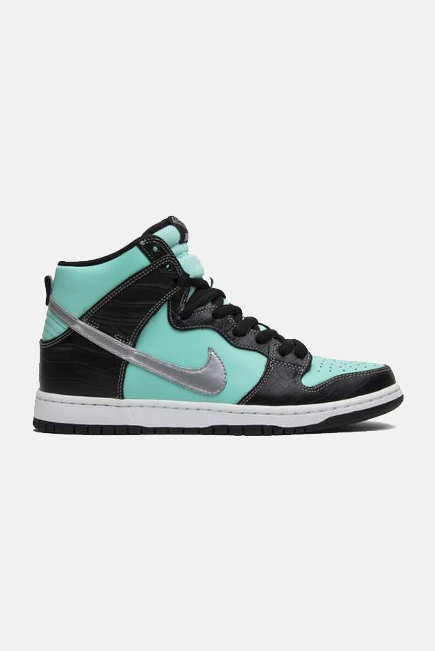 x Diamond Supply Co Dunk High SB Tiffany Aqua – blueandcream