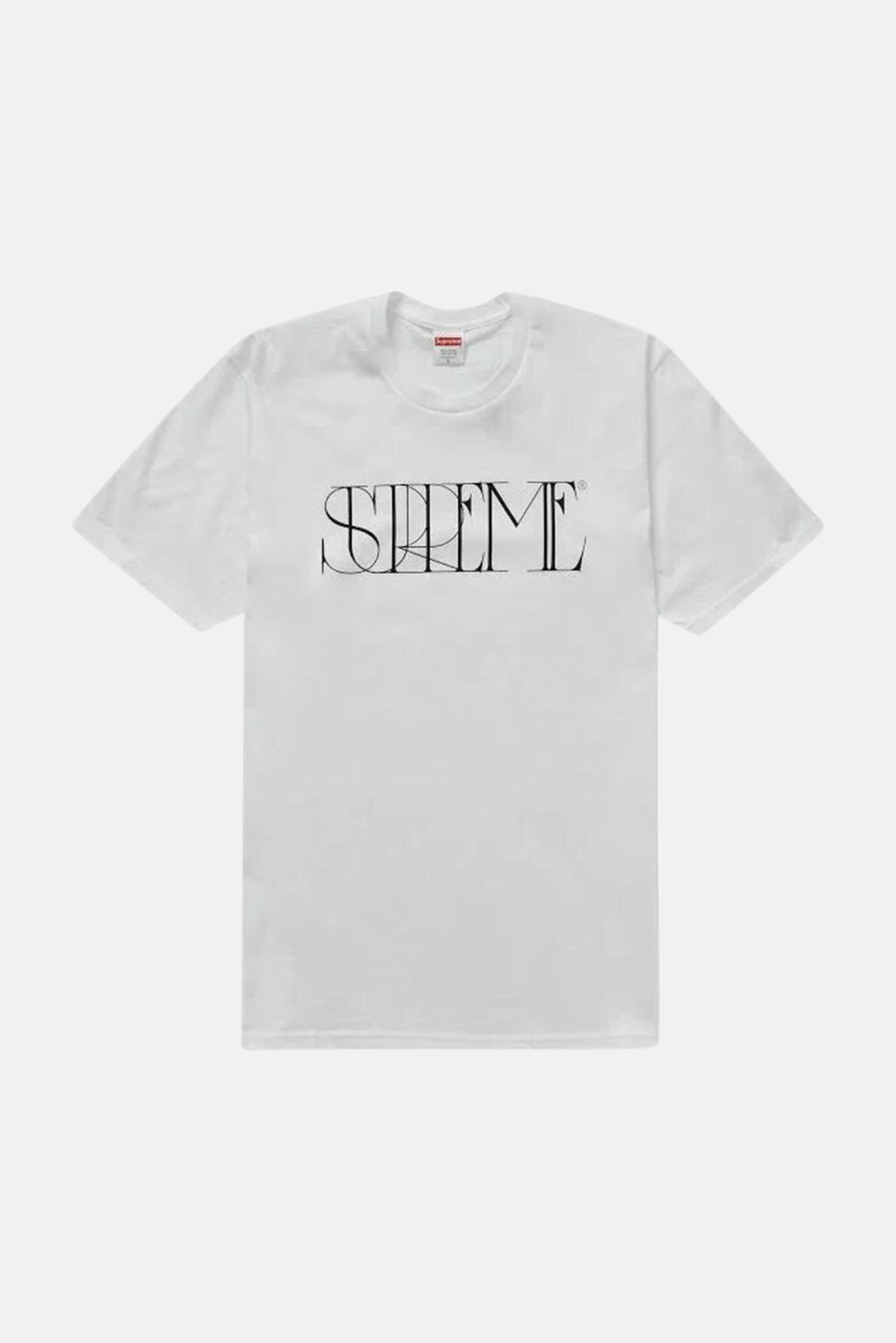 Supreme shop tee store white