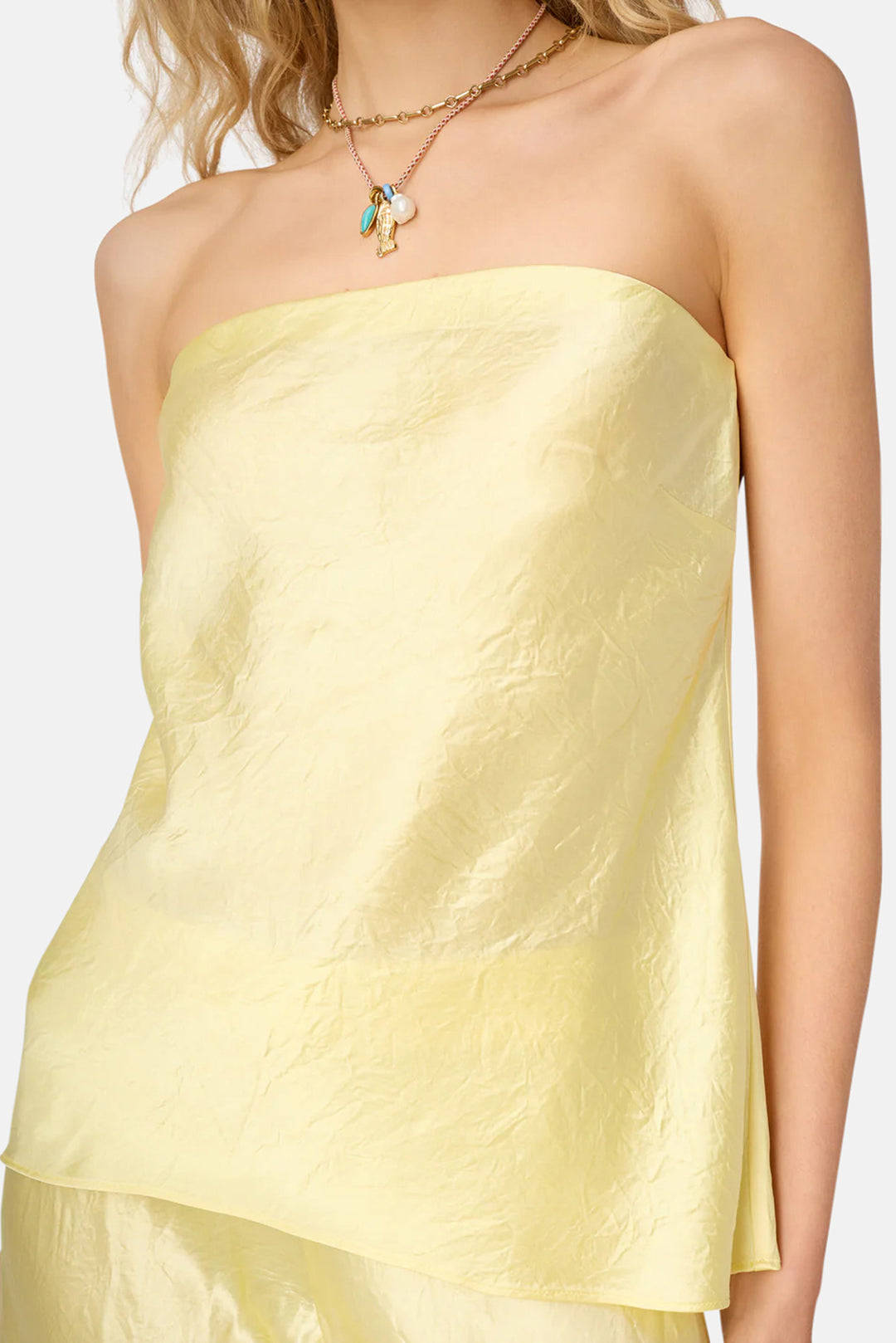 Palma Strapless Top Buttercup