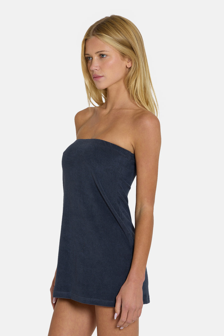 Jessa Terry Strapless Dress Washed Black