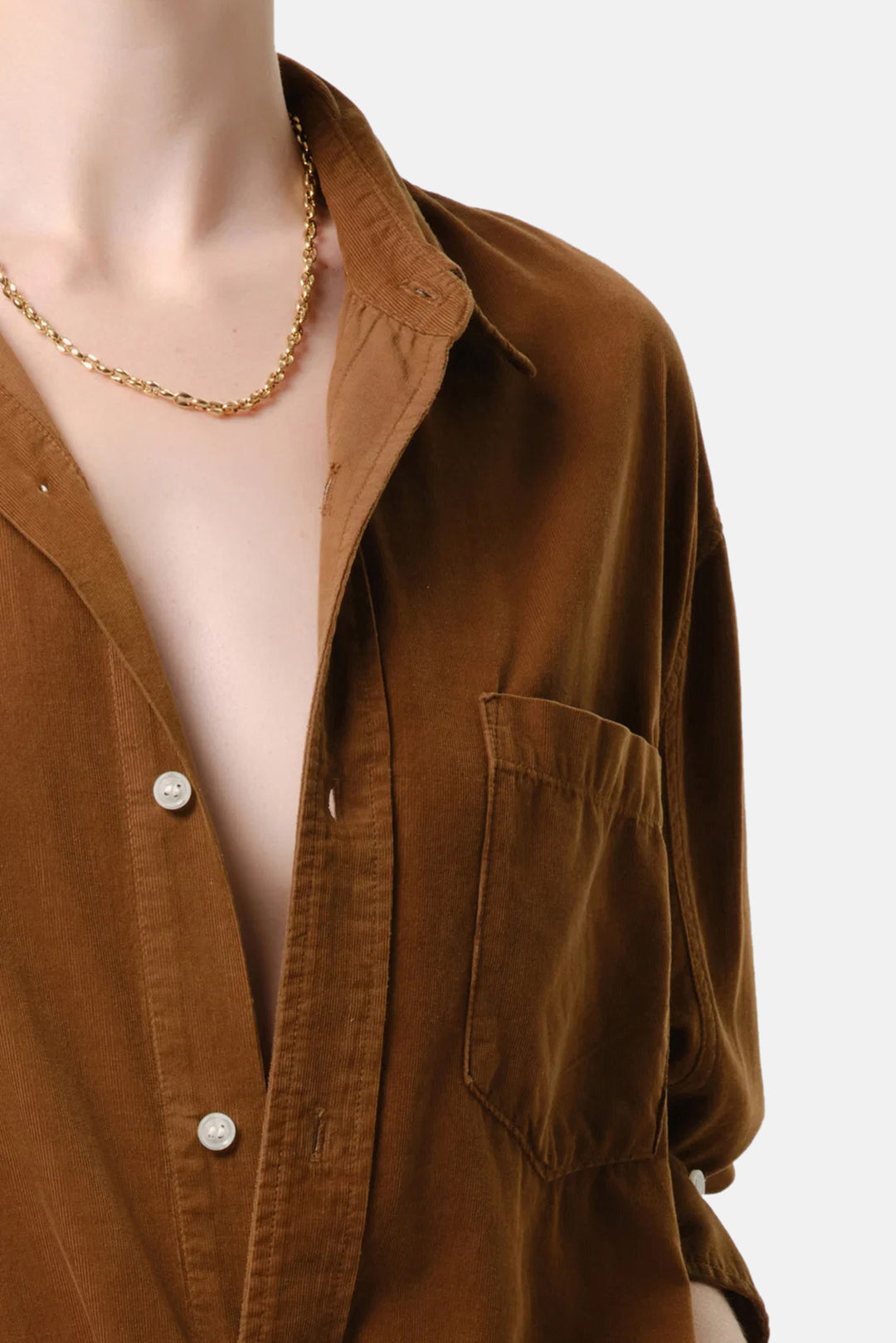 Kayla Shirt Corduroy In Manuka