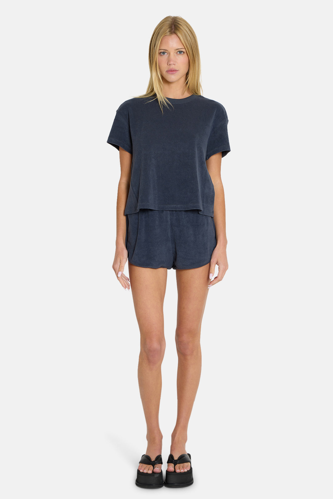 Nova Terry Tee Washed Black