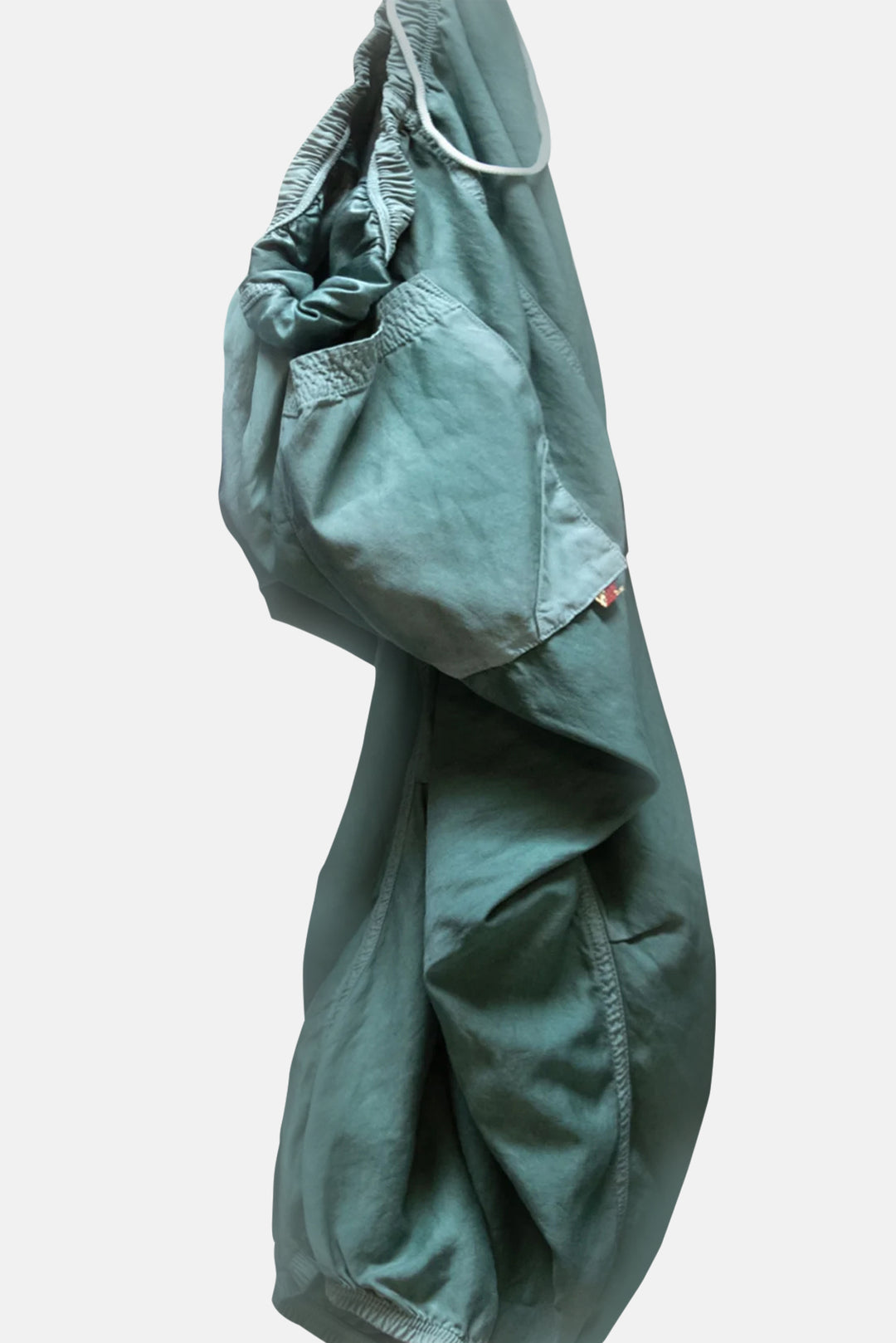 Matte/Satin Loose Drawcord Biggy Pant - Eatgreen