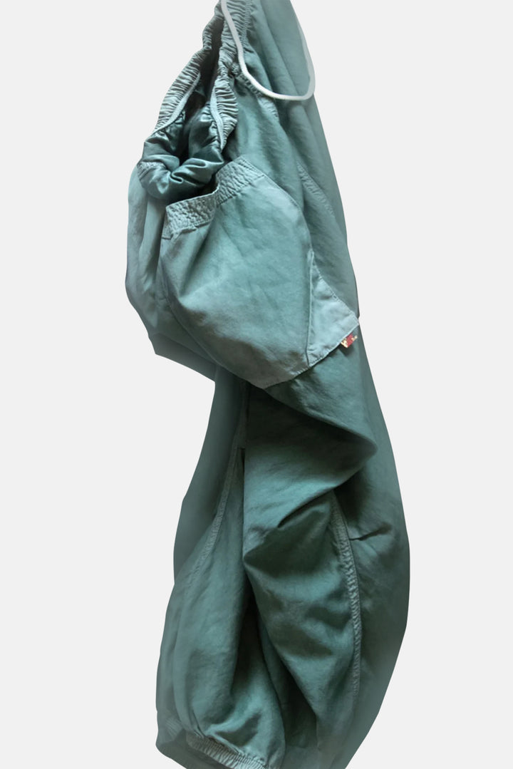 Matte/Satin Loose Drawcord Biggy Pant - Eatgreen