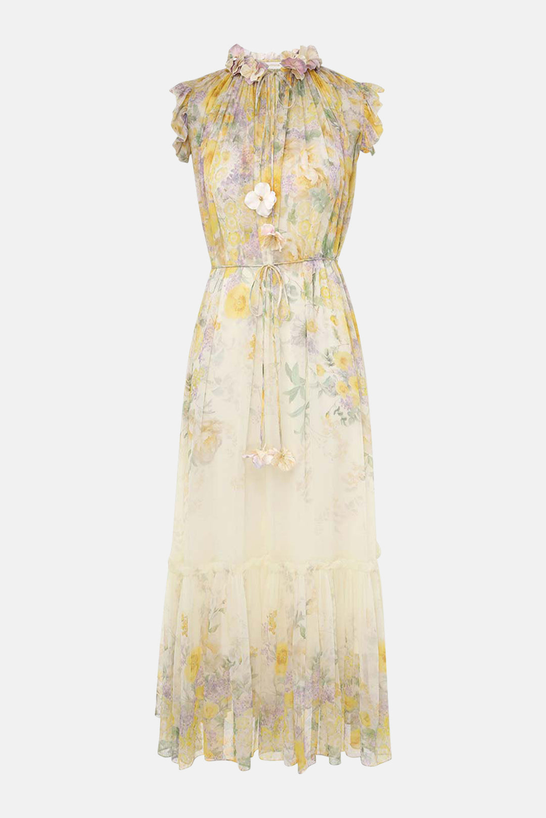 Zimmerman Harmony Flutter Dress Citrus Garden Print blueandcream Zimmerman Harmony Flutter Dress Citrus Garden Print blueandcream