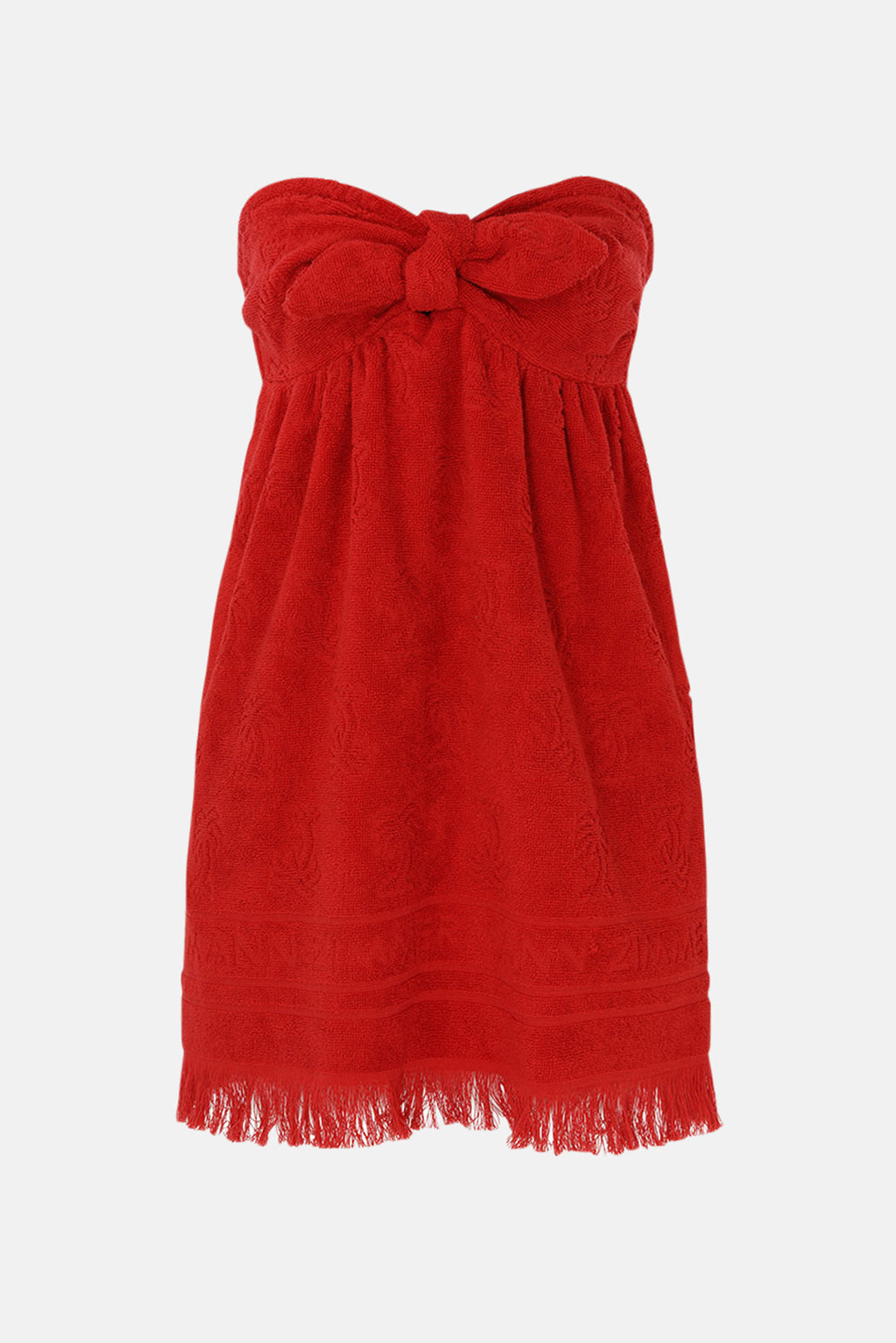 Zimmerman Alight Toweling Mini Dress Red blueandcream Zimmerman Alight Toweling Mini Dress Red blueandcream