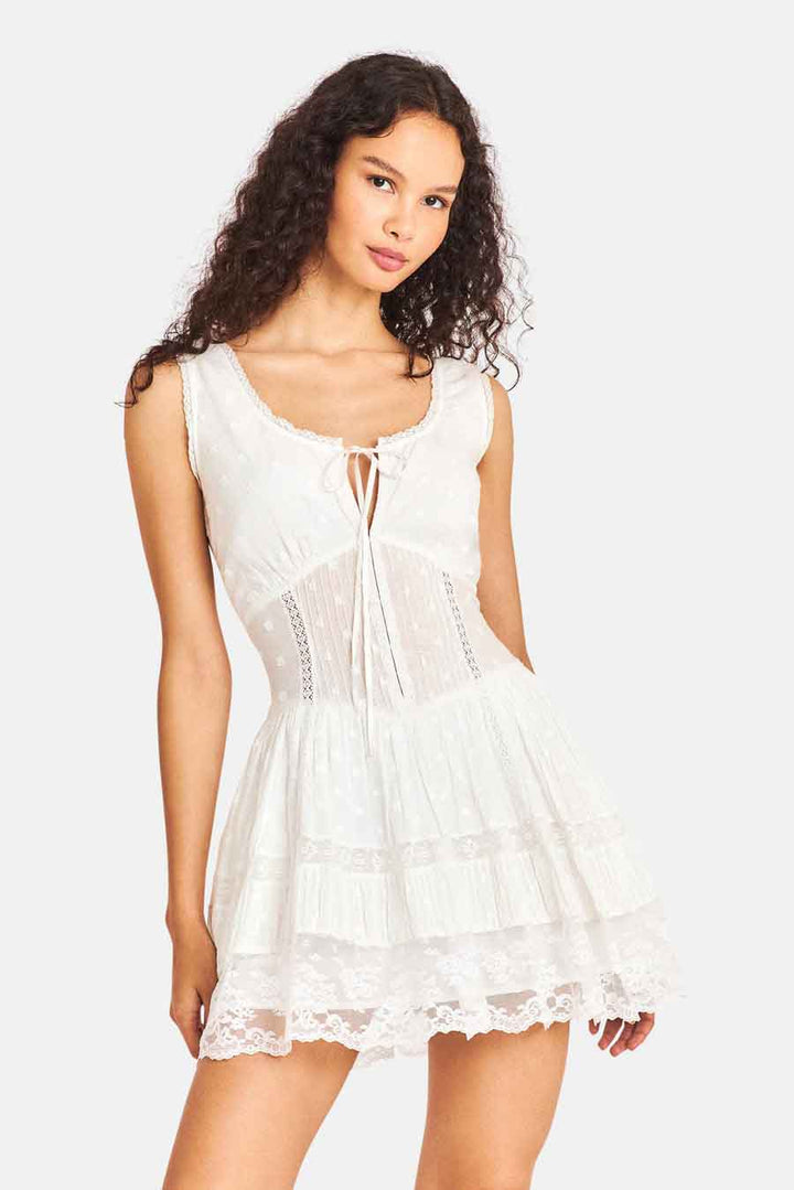 Ceronne Dress True White