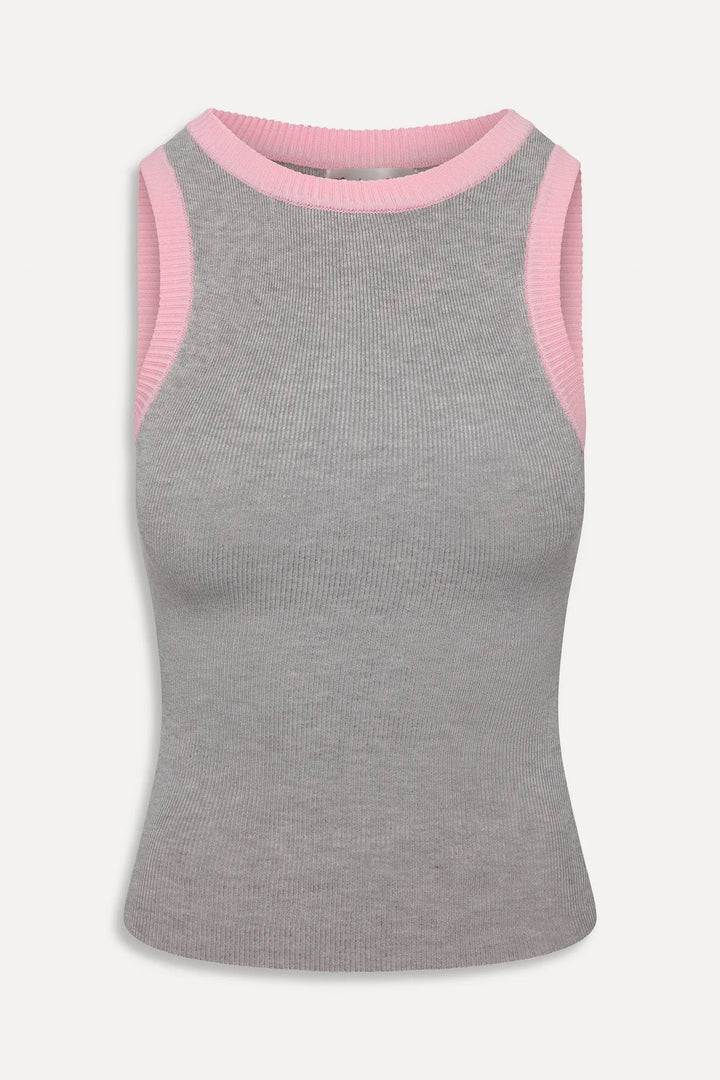 Cuddle Ribbed Knit Tank Mochi