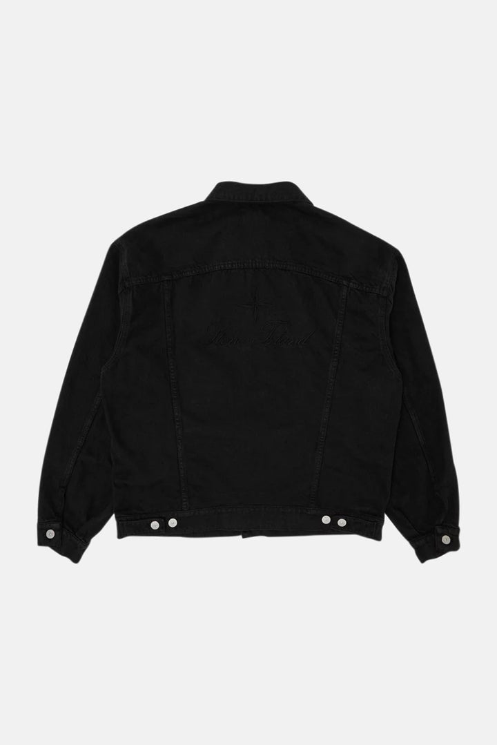 Supreme/Stone Island Bull Denim Trucker Jacket Black