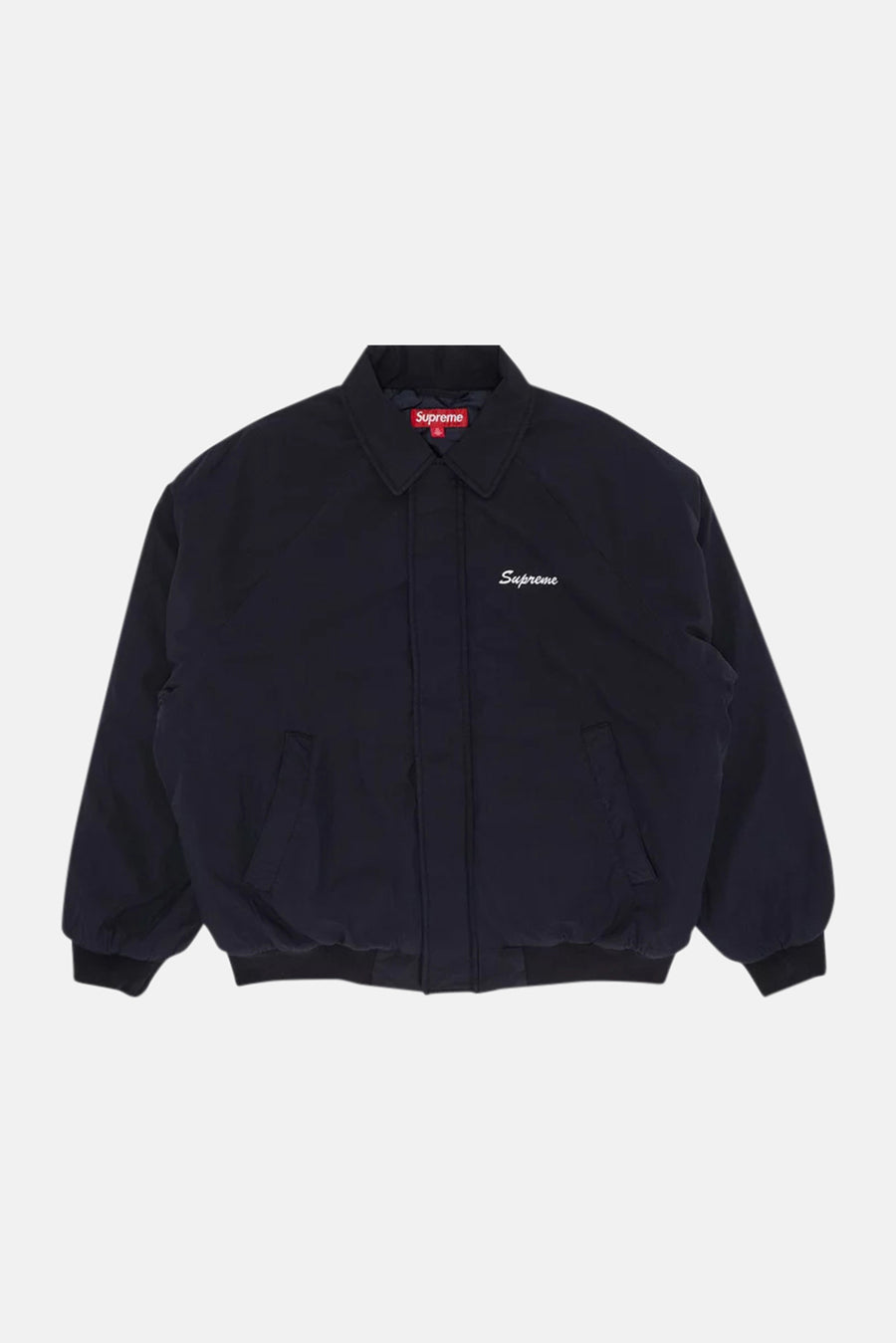Peace Embroidered Work Jacket Navy