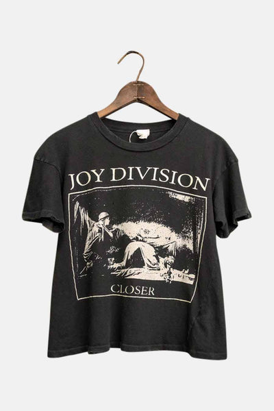 Joy Division Closer Crop Tee Coal Pigment – blueandcream