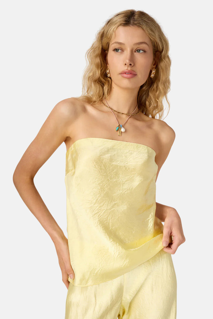 Palma Strapless Top Buttercup